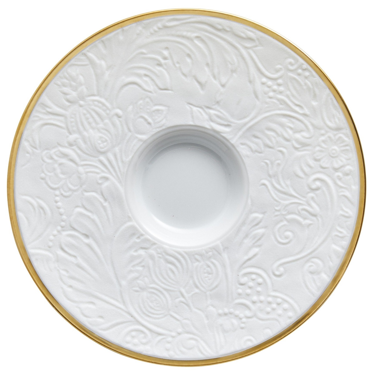 Raynaud, Italian Renaissance Gold Rim, Espresso or moka saucer