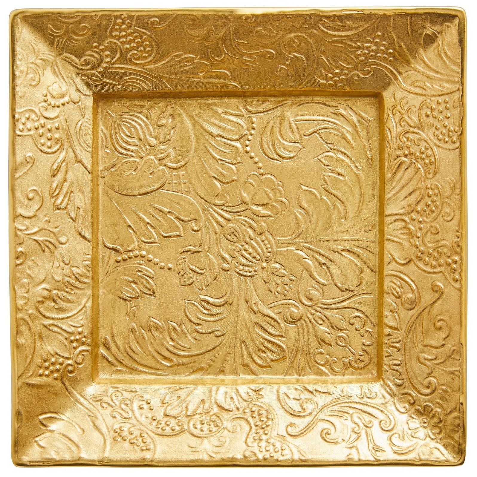 Raynaud, Italian Renaissance Gold, Square trinket tray