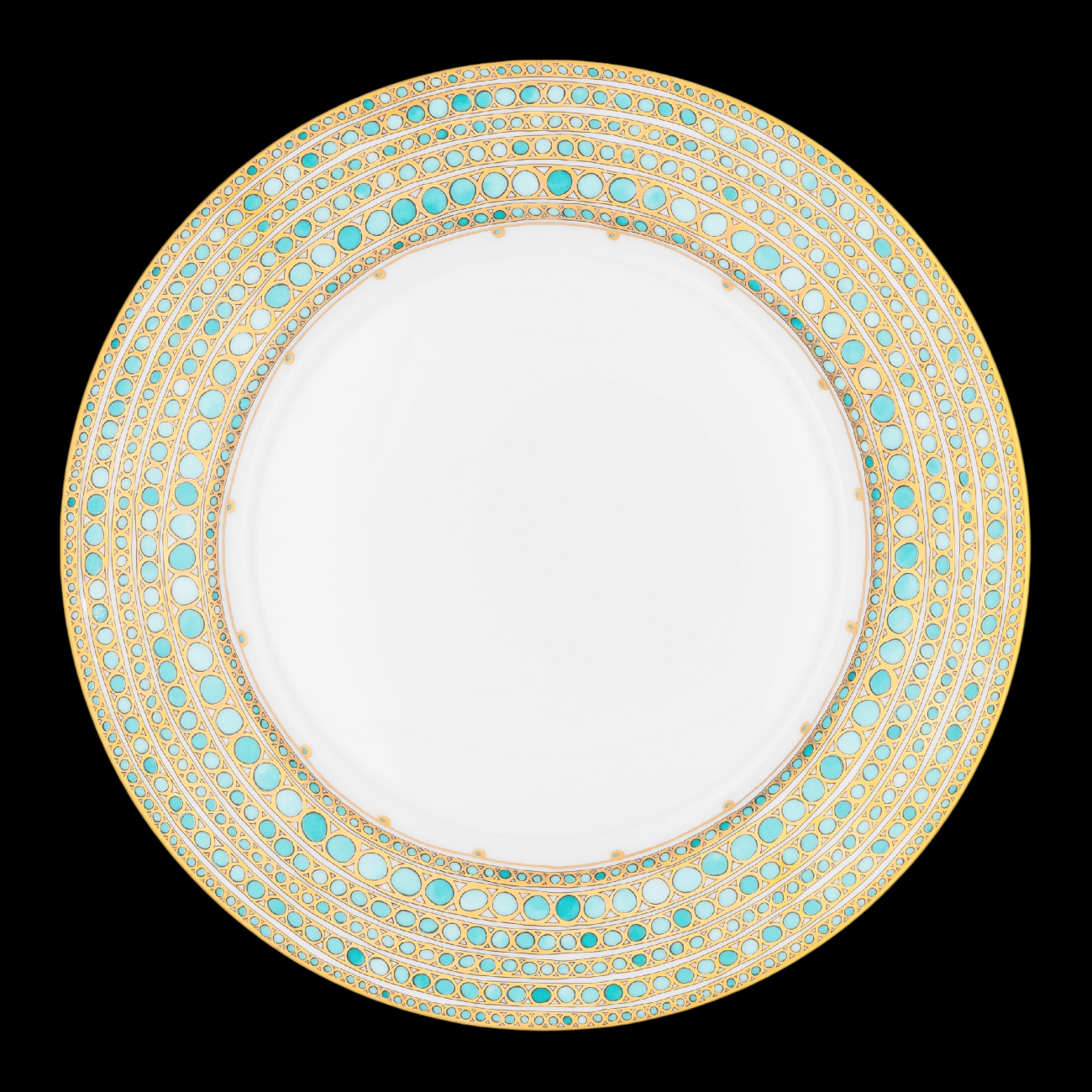 Robert Haviland & C. Parlon, Syracuse Turquoise, Round flat dish