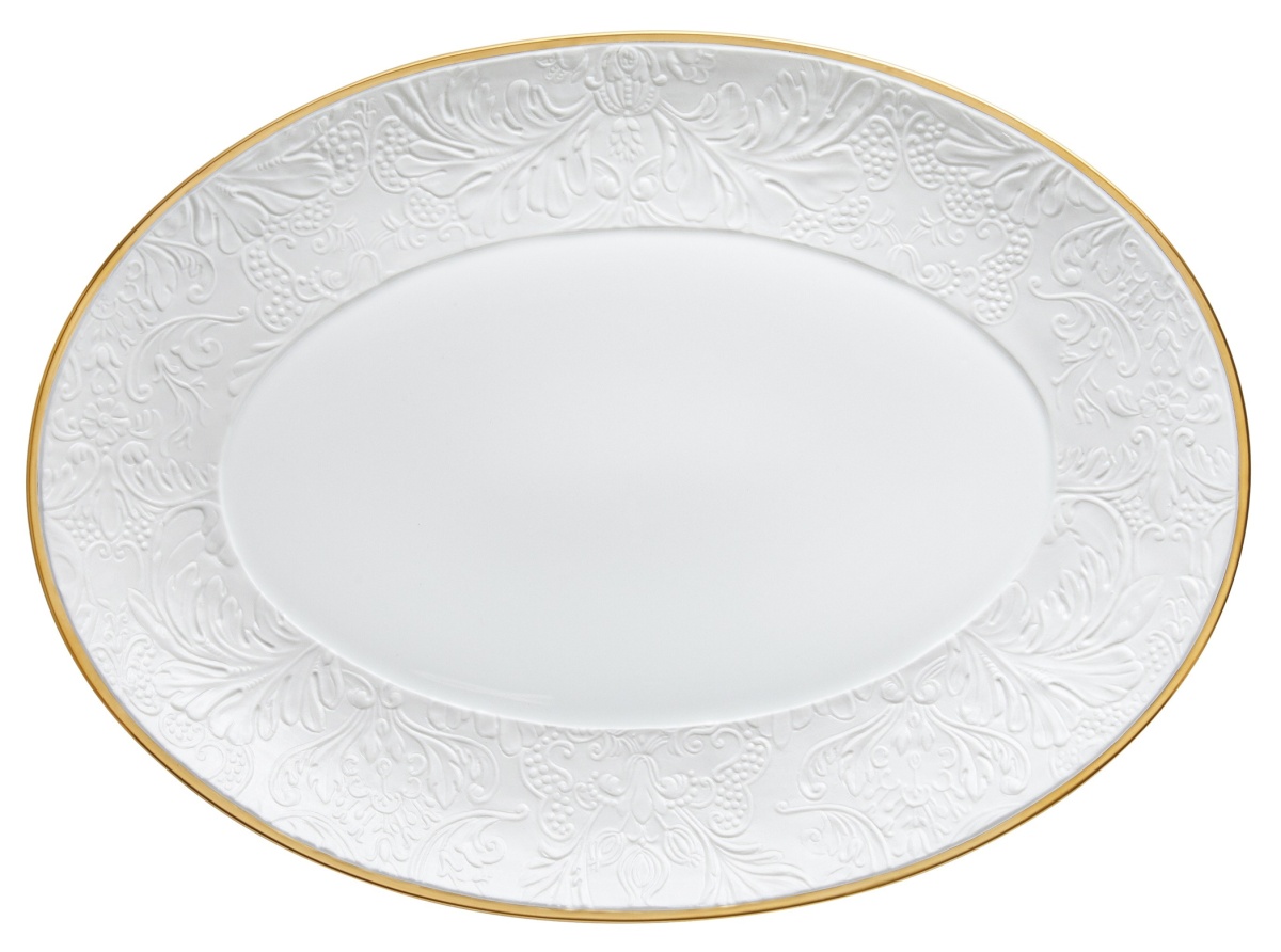 Raynaud, Italian Renaissance Gold Rim, Oval platter