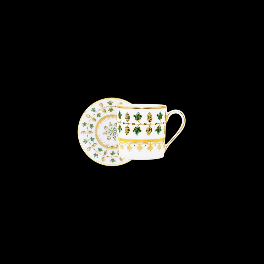 Robert Haviland & C. Parlon, Matignon Green, Coffee cup & saucer