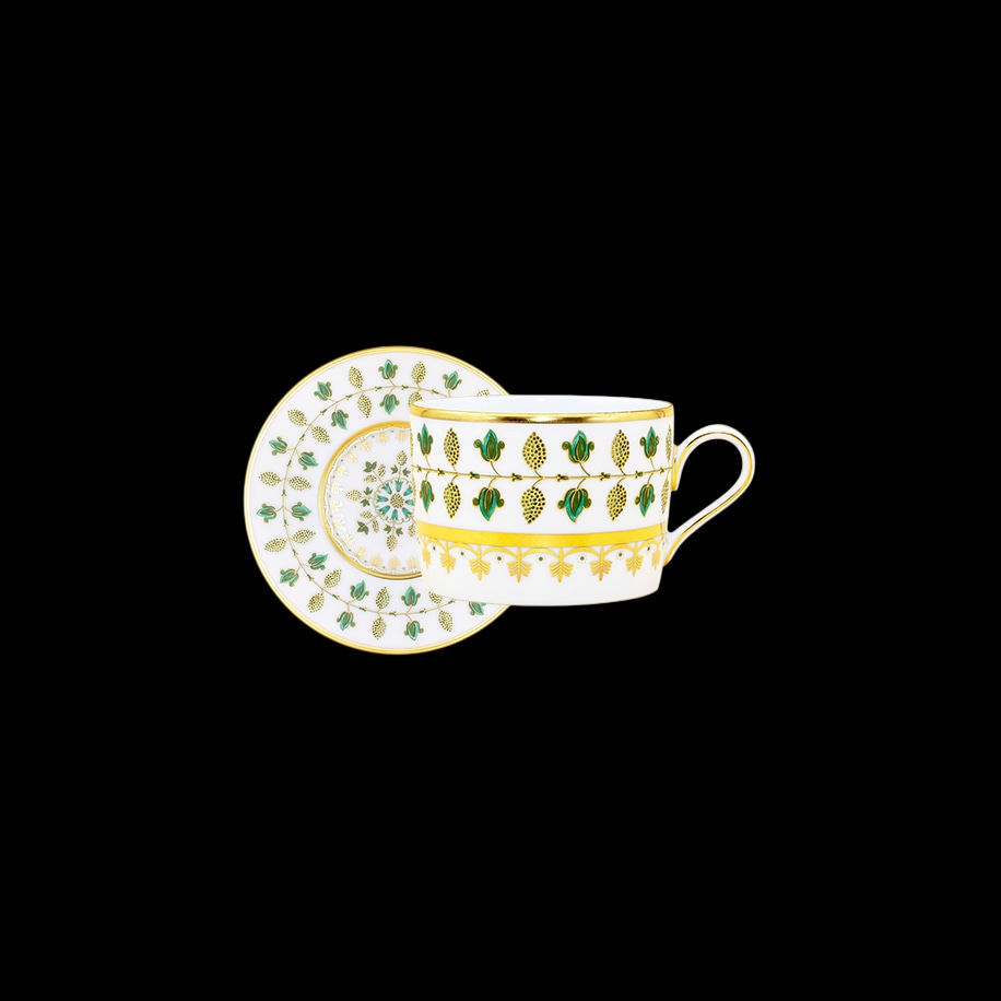 Robert Haviland & C. Parlon, Matignon Green, Tea cup & saucer