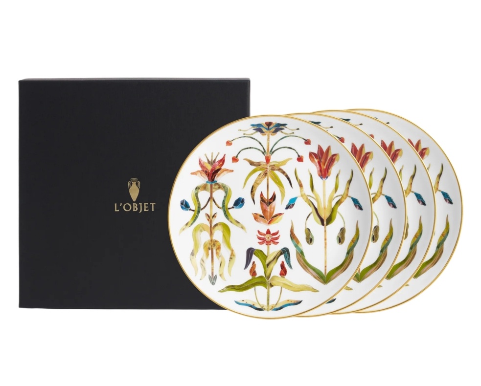L'Objet, Grand Tour, Set of 4 dessert plates