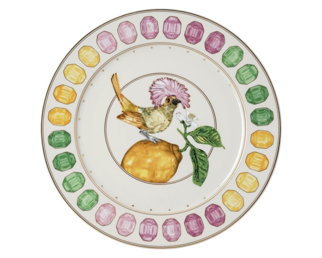 Rosenthal, Swarovski Idyllia, Presentation plate, flycatcher