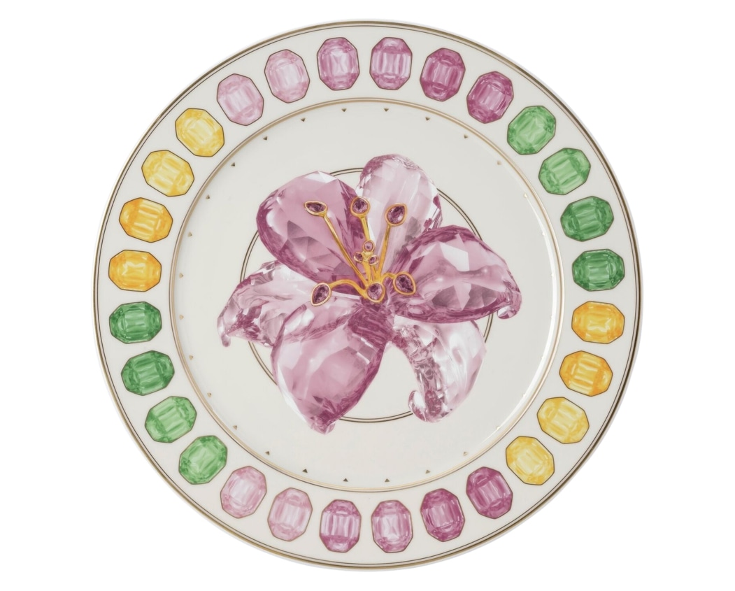 Rosenthal, Swarovski Idyllia, Presentation plate, lily