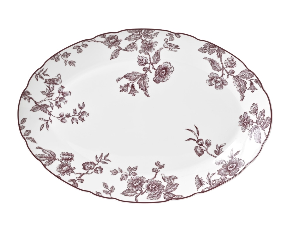 Bernardaud, Albertine prune, Oval platter 33 cm