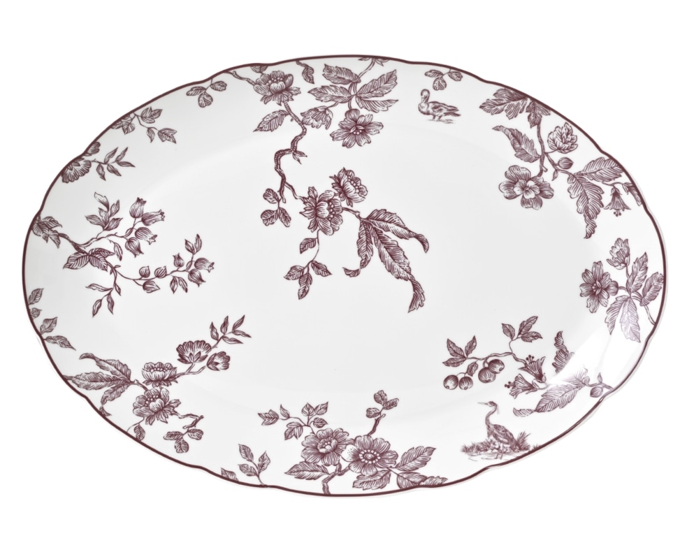Bernardaud, Albertine prune, Oval platter 38 cm