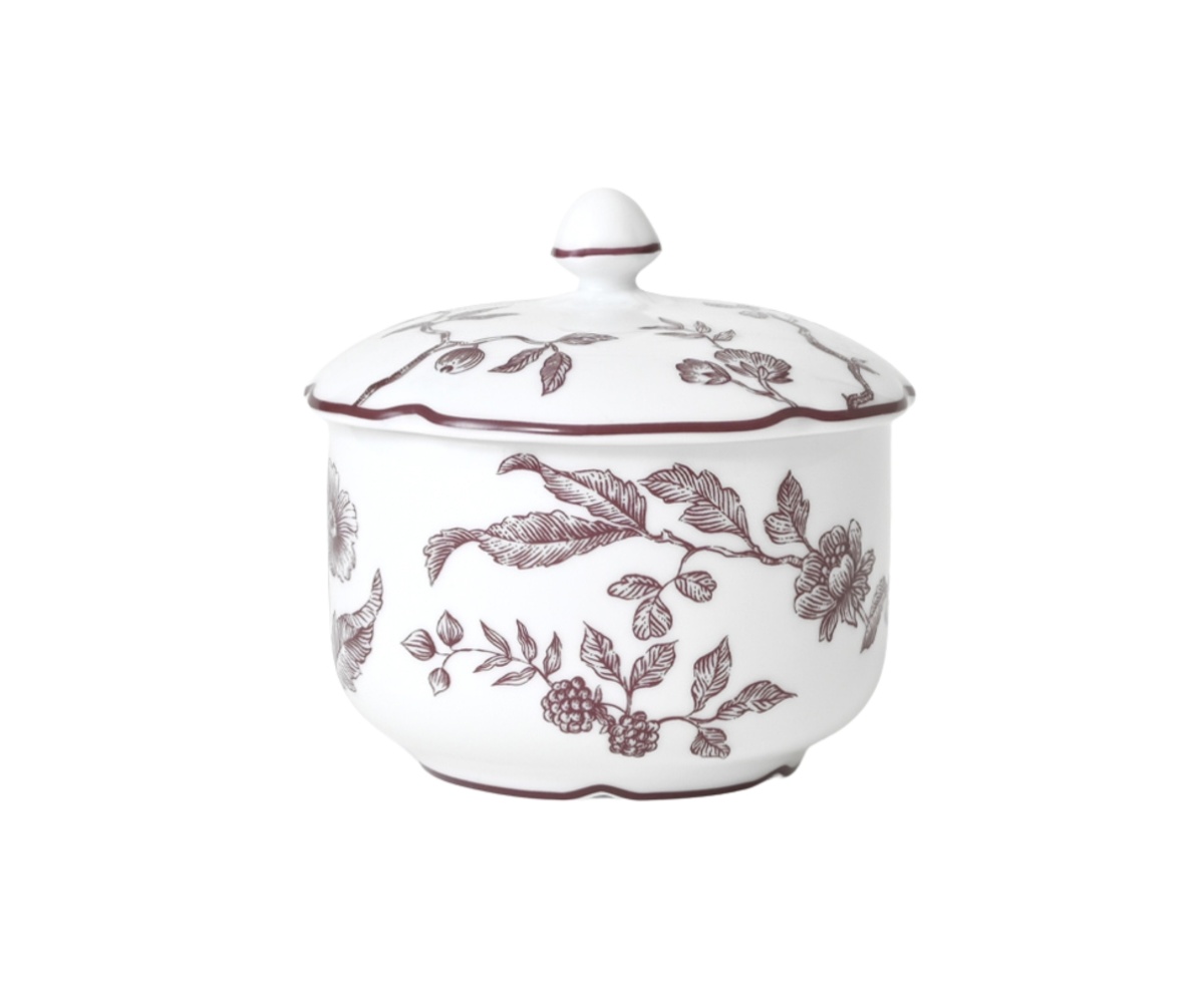 Bernardaud, Albertine prune, Sugar pot