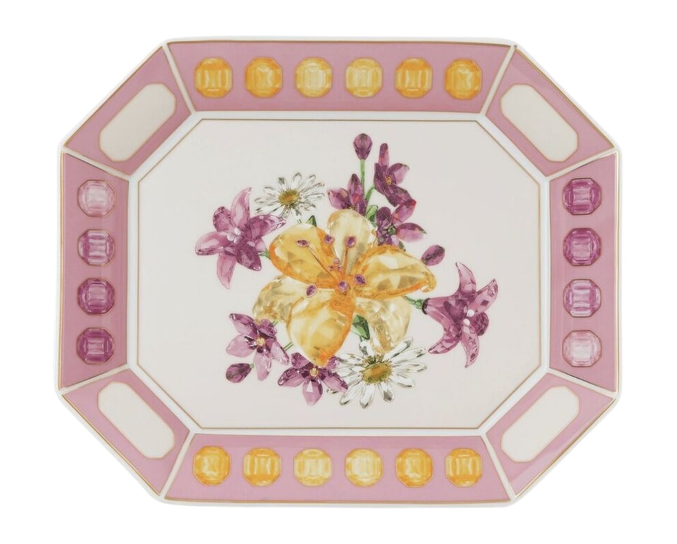 Rosenthal, Swarovski Idyllia, Dish 20 cm, bouquet