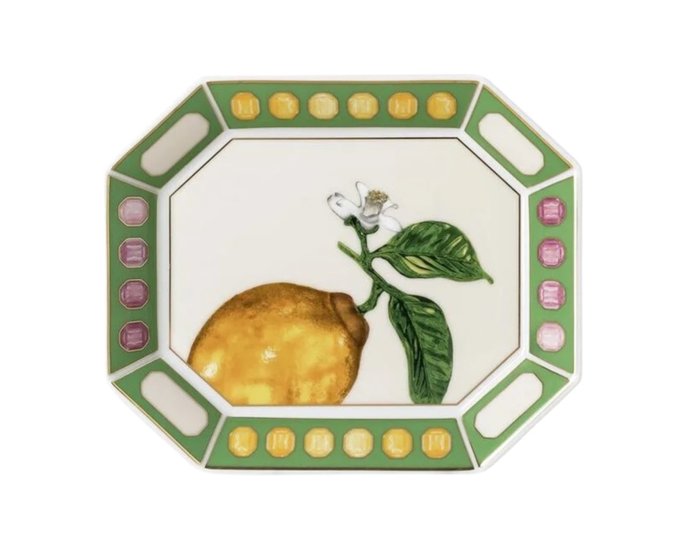 Rosenthal, Swarovski Idyllia, Dish 15 cm, green