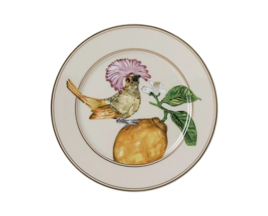 Rosenthal, Swarovski Idyllia, Bread and butter plate, flycatcher