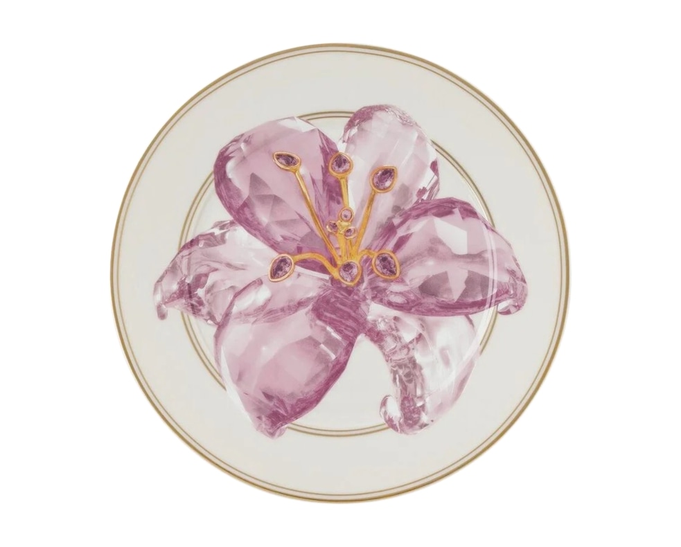 Rosenthal, Swarovski Idyllia, Wall plate, lily