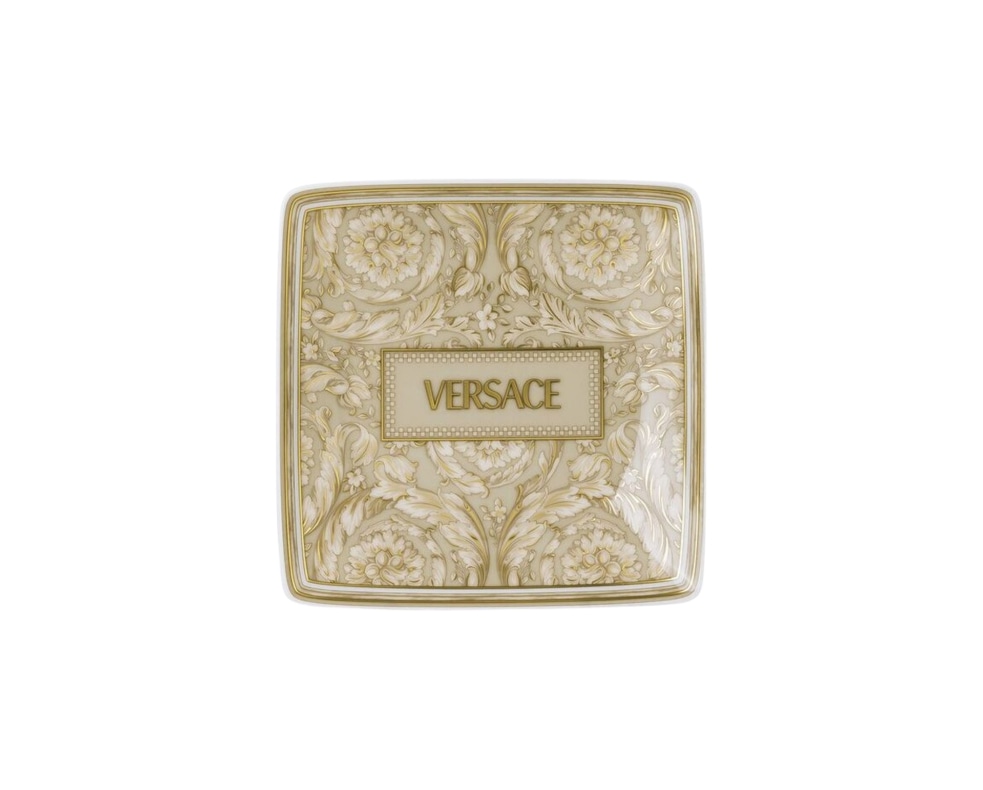 Versace, Barocco Beige, Square bowl, medium