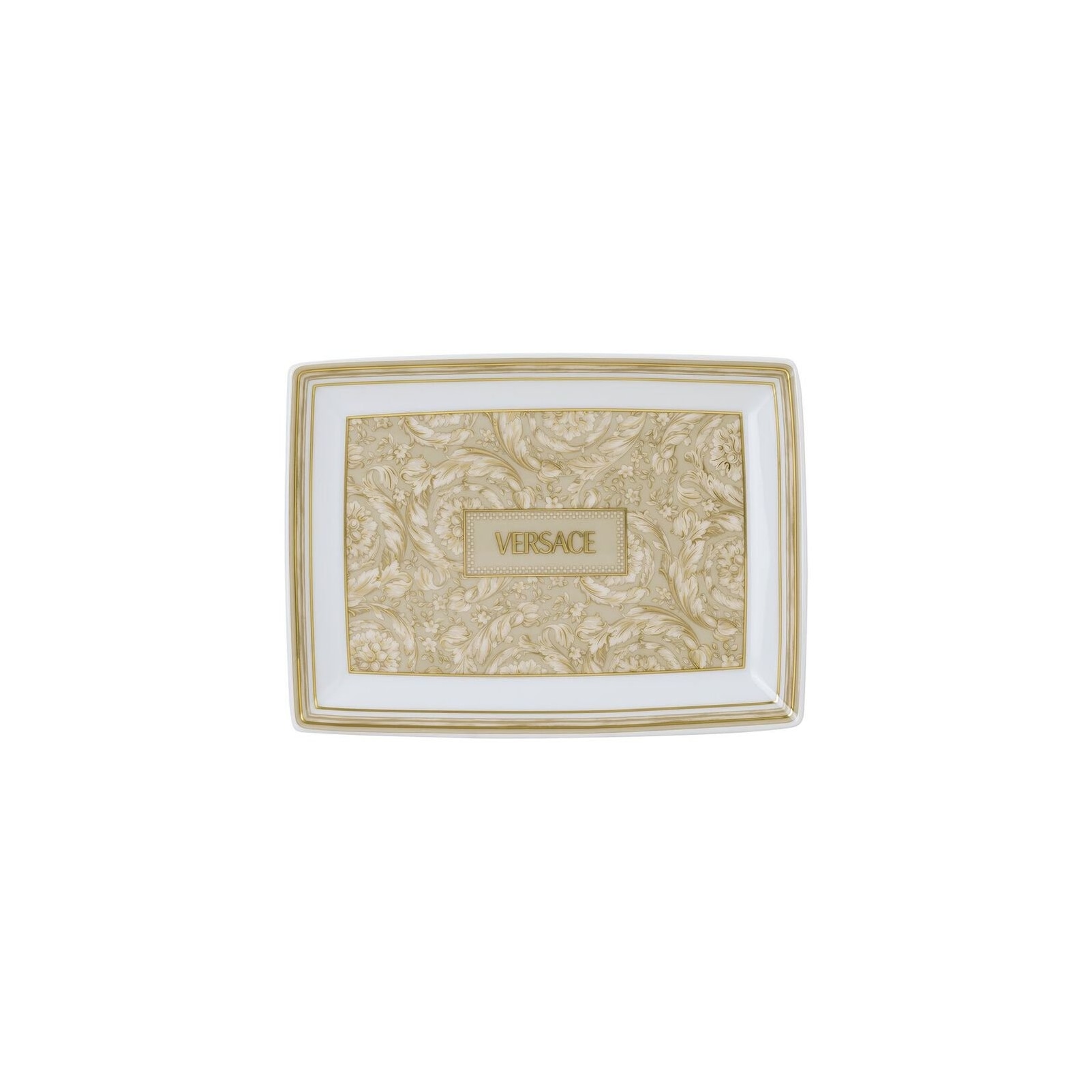 Versace, Barocco Beige, Rectangular platter