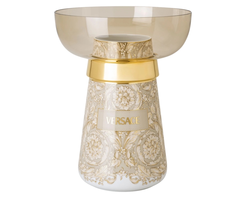 Versace, Barocco Beige, Top part of large vase, part of a two-piece set