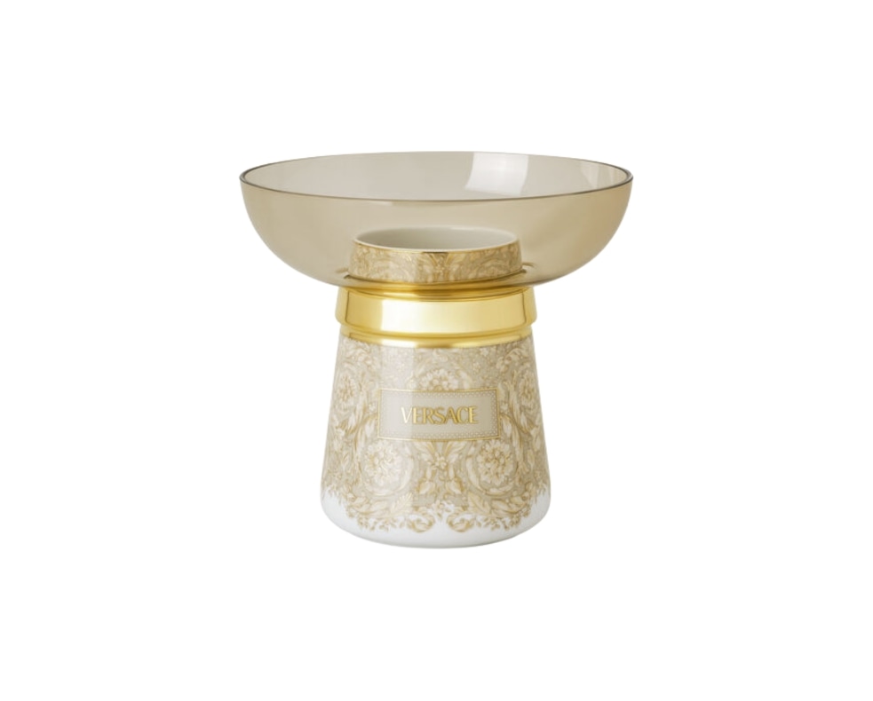 Versace, Barocco Beige, Vase, small, part of a two-piece set