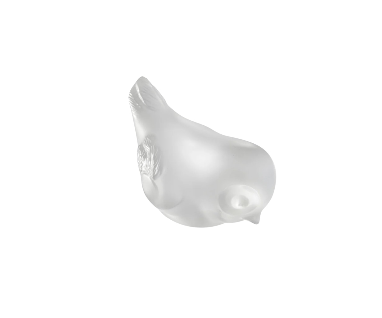 Lalique, Air Piou-Piou, Bird sculpture, head down, clear