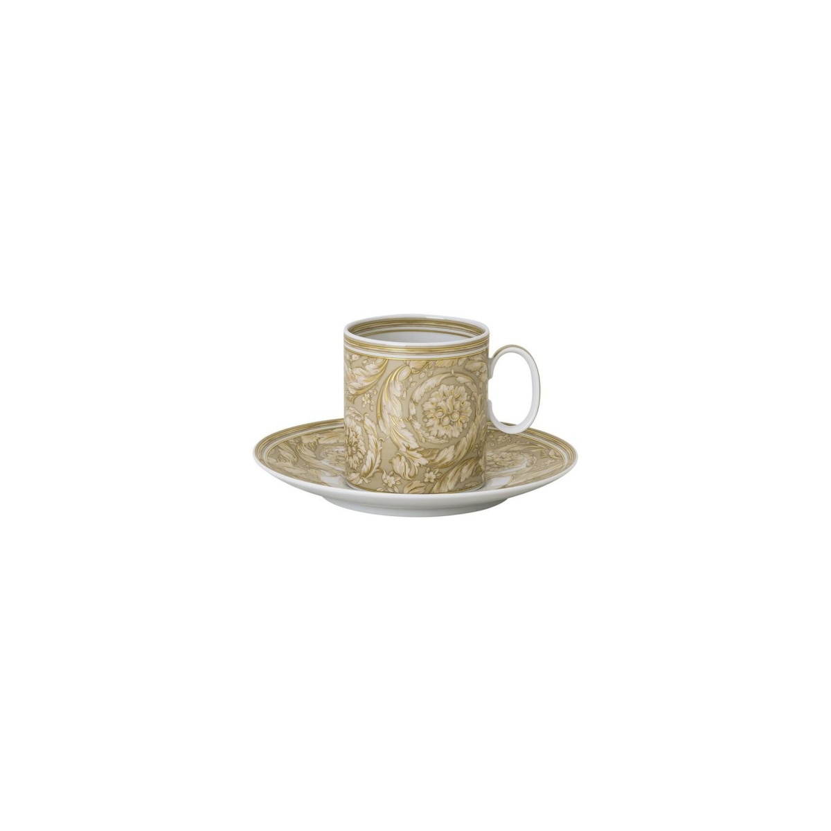 Versace, Barocco Beige, Coffee cup & saucer