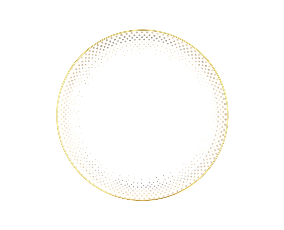 J.L Coquet, Rosace Gold, Pasta plate, small