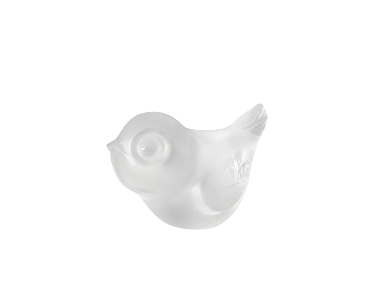 Lalique, Air Piou-Piou, Bird sculpture, head up, clear