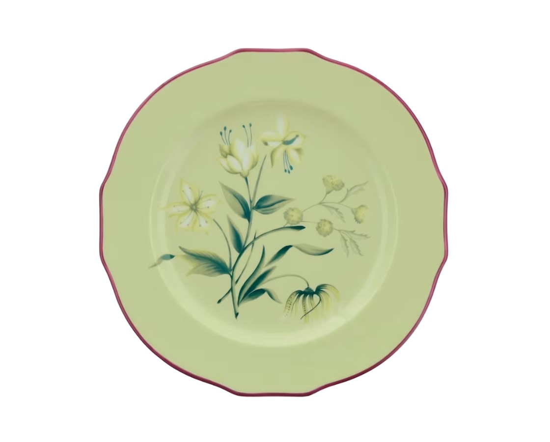 Ginori 1735, Florenza, Dessert plate, acanto green