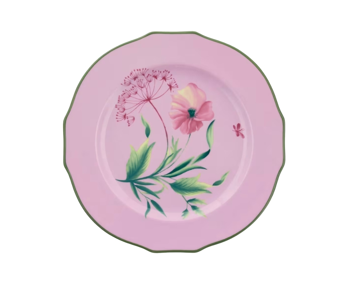 Ginori 1735, Florenza, Dessert plate, malva pink