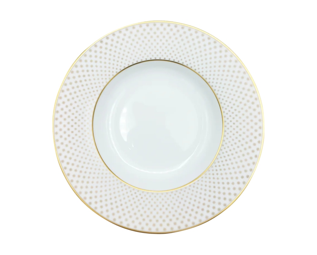 J.L Coquet, Rosace Gold, Rim soup plate