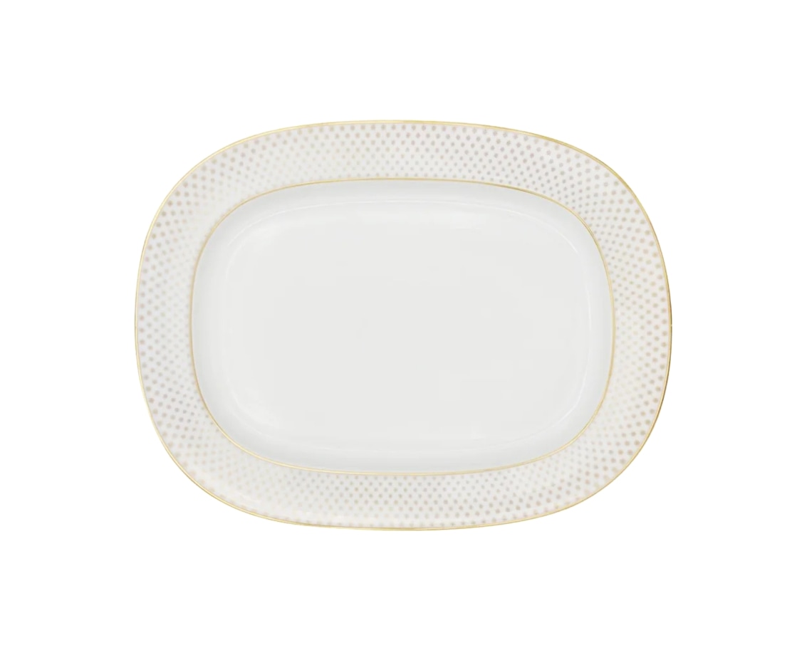 J.L Coquet, Rosace Gold, Oval platter, small