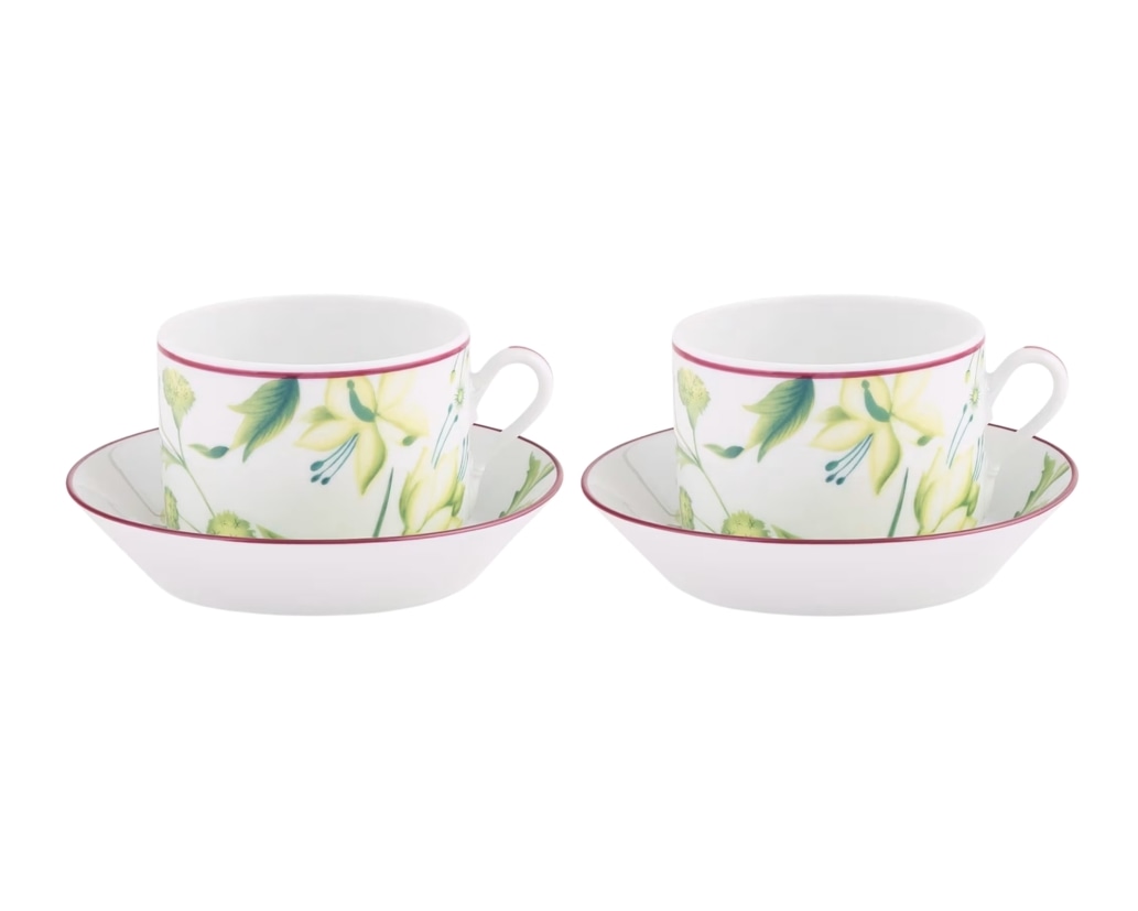 Ginori 1735, Florenza, Set of 2 tea cups and saucers