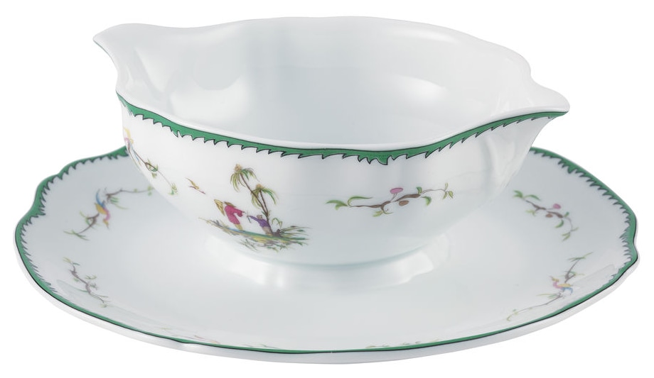 Raynaud, Longjiang, Sauce boat and stand