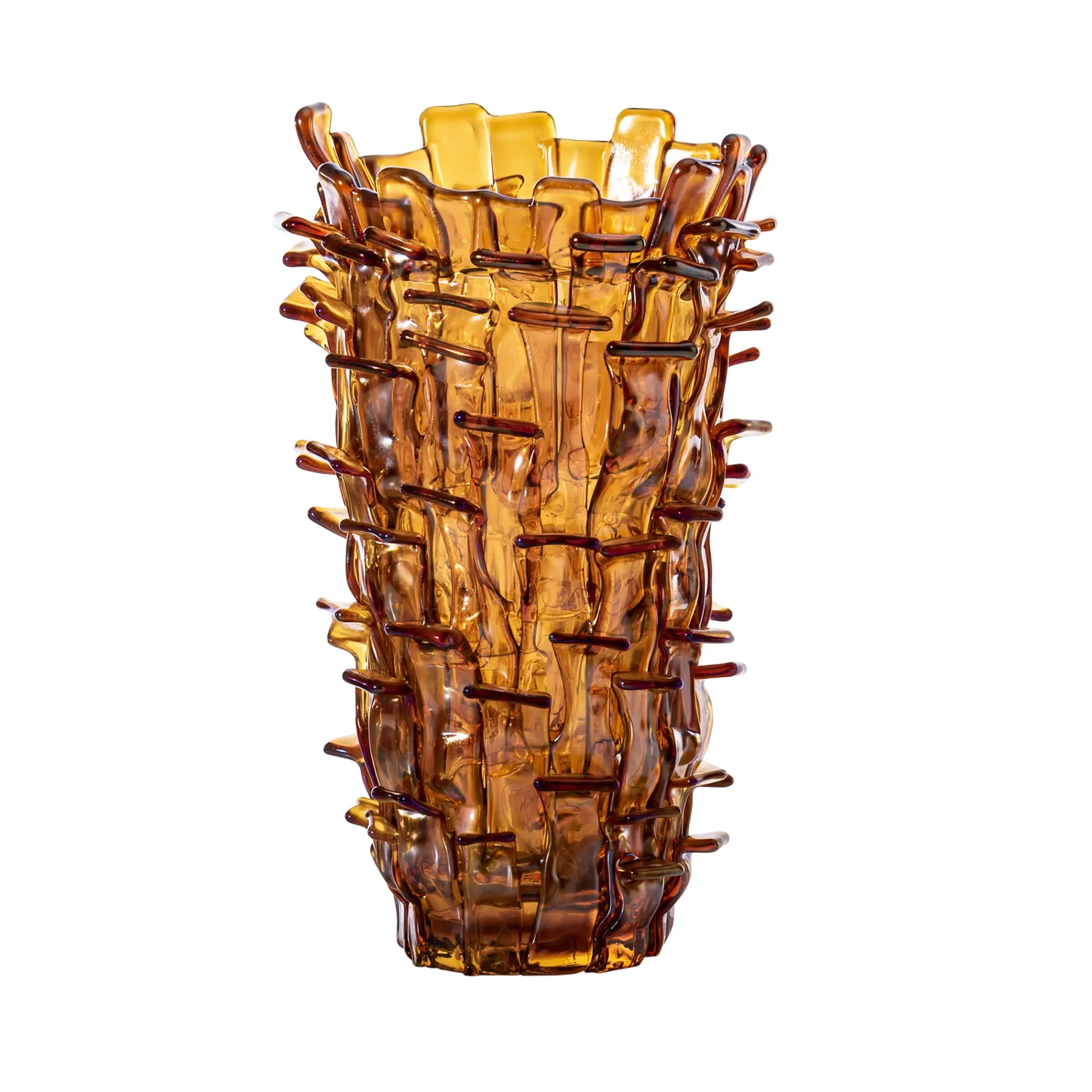 Venini, Ritagli, Vase, amber