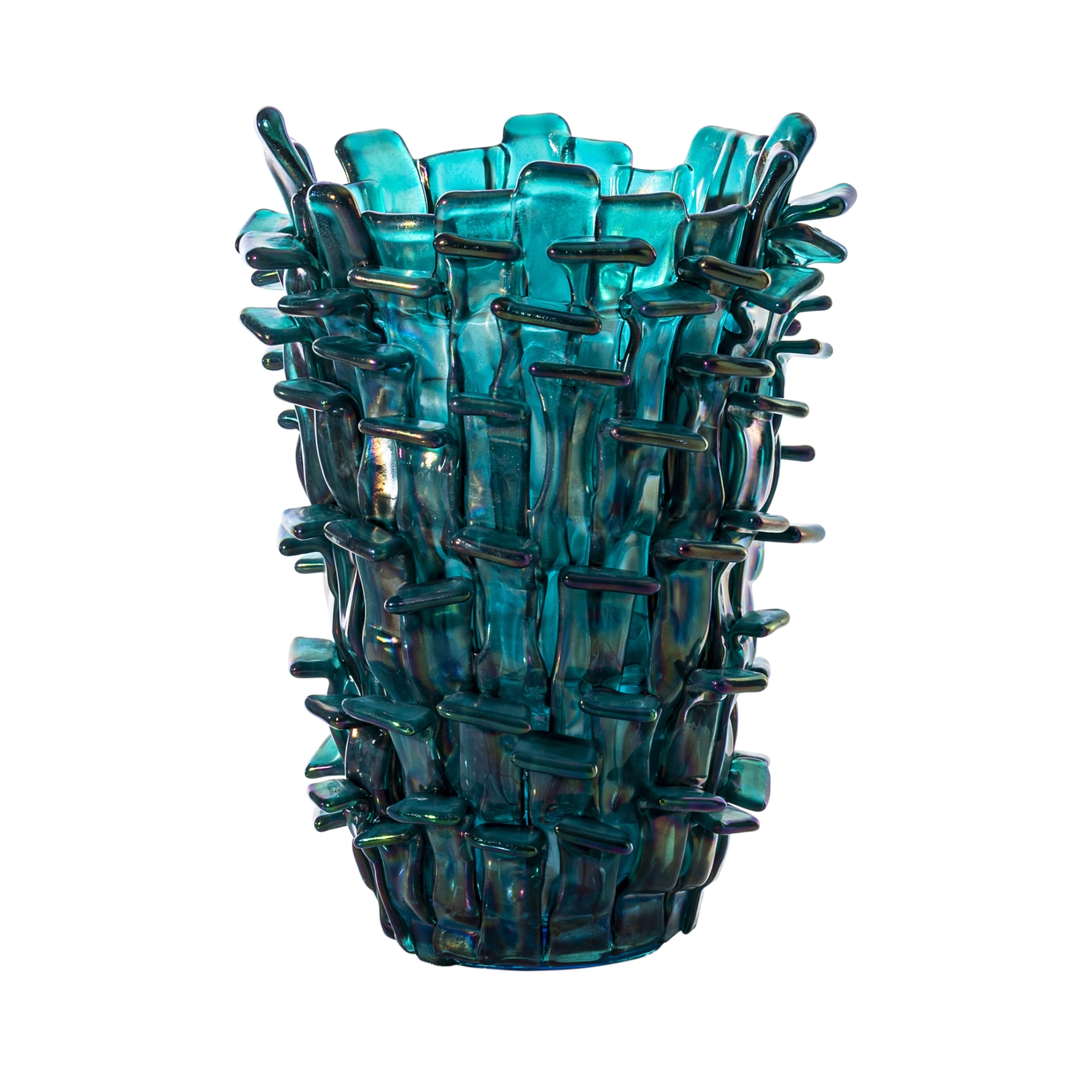 Venini, Ritagli, Vase, aquamarine