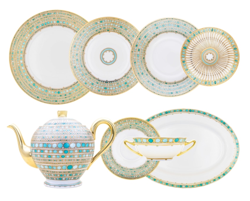 Robert Haviland & C. Parlon, Syracuse Turquoise, Dinner set for 6 persons