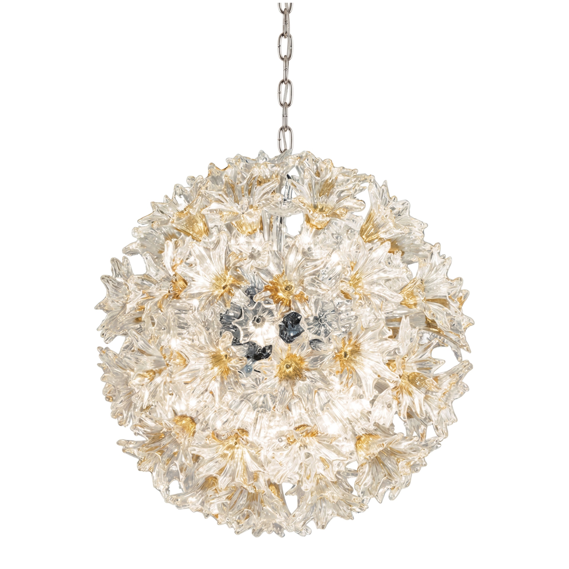 Venini, Art Light, Esprit chandelier, yellow and clear