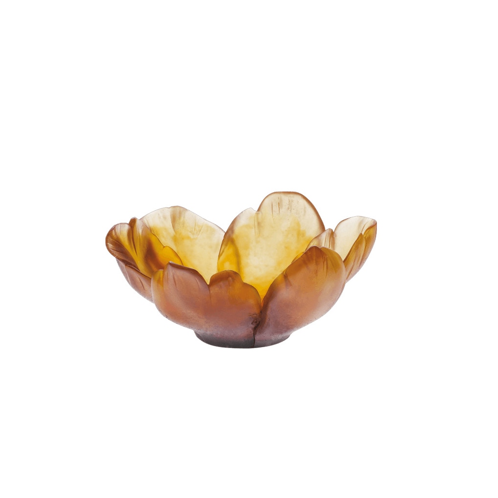 Daum, Tulipe bowls, Amber bowl, small