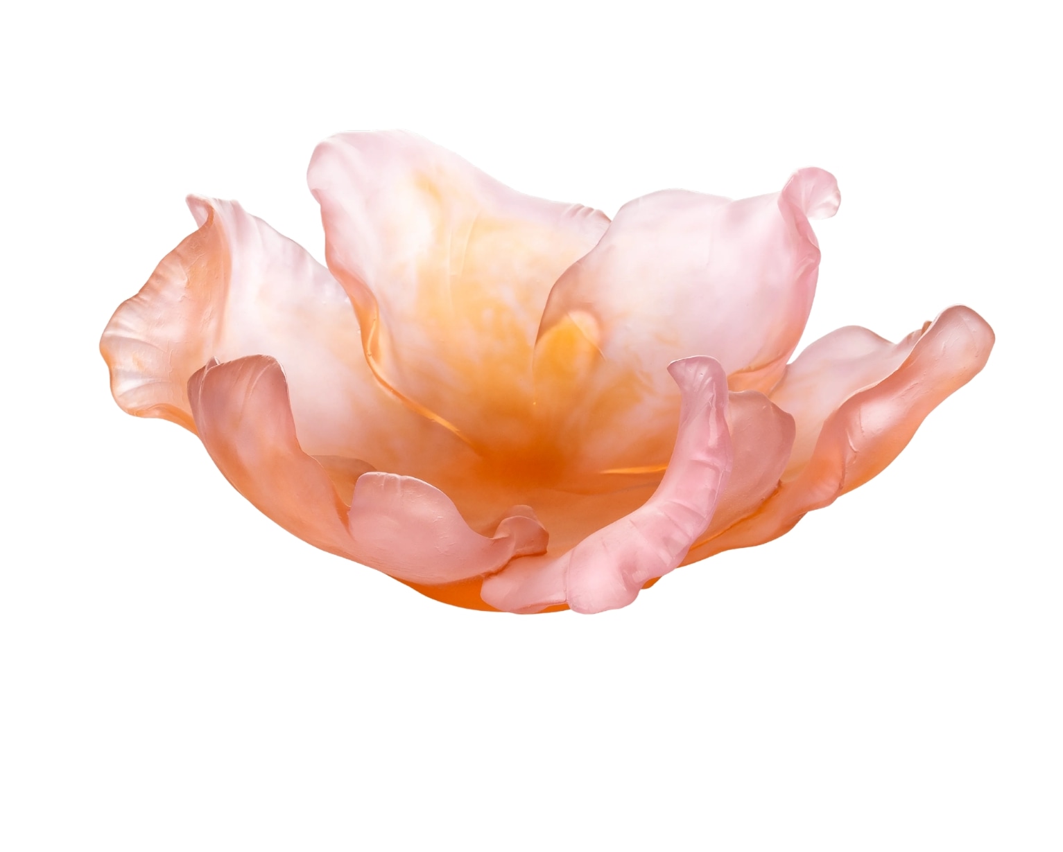 Daum, Tulipe bowls, Amber pink bowl