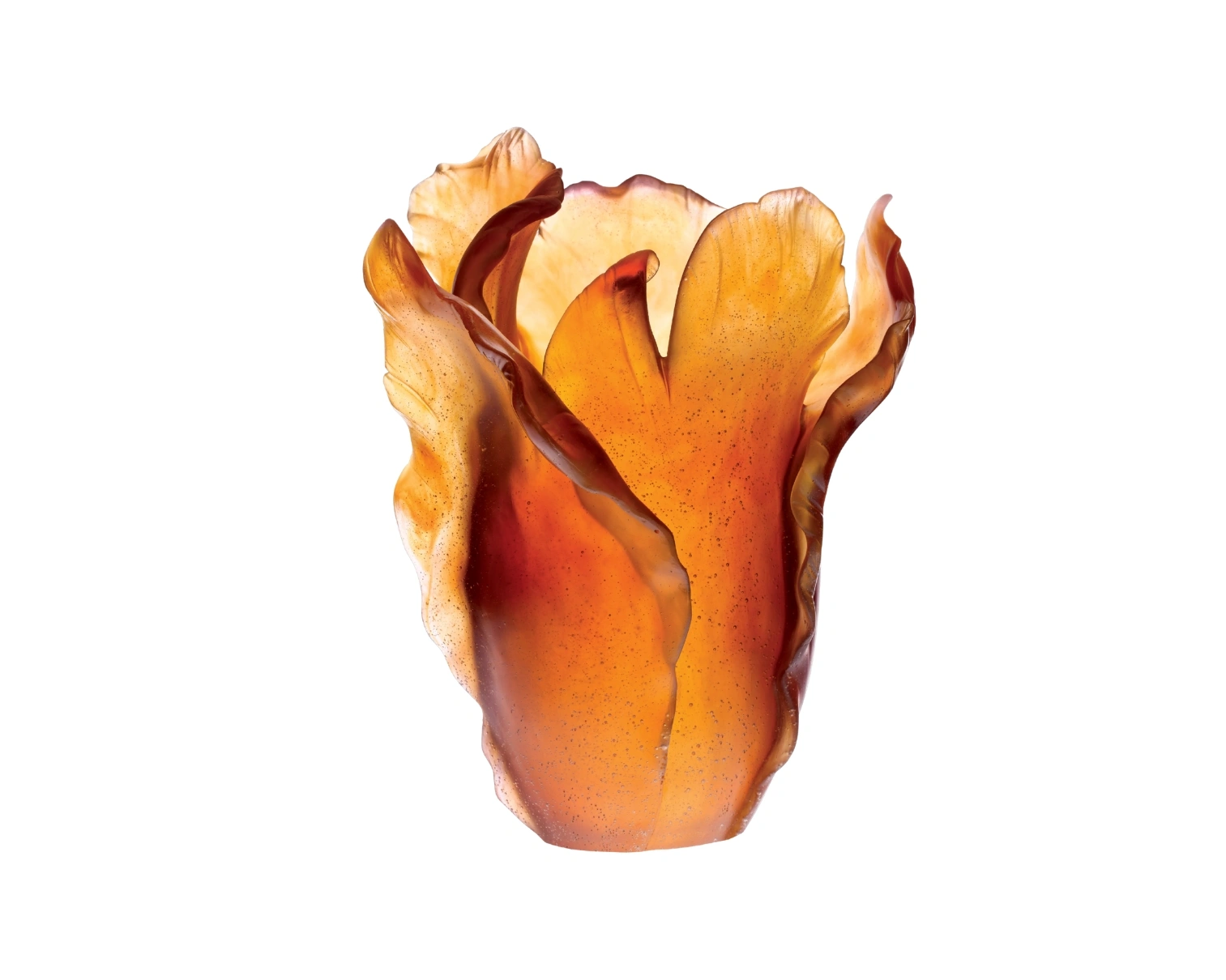 Daum, Tulipe vases, Amber vase