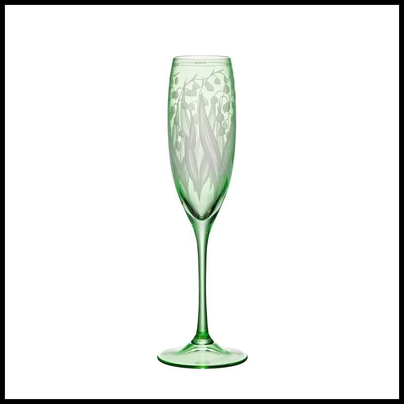 Artel, Lily of the Valley, Wine flute, peridot