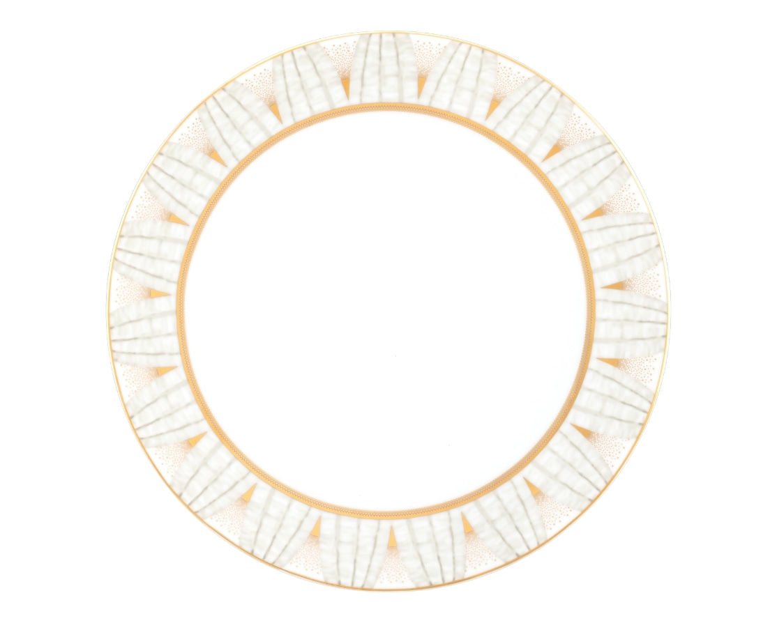 Daum, Or d'Abeille Tableware, Set of 2 dinner plates