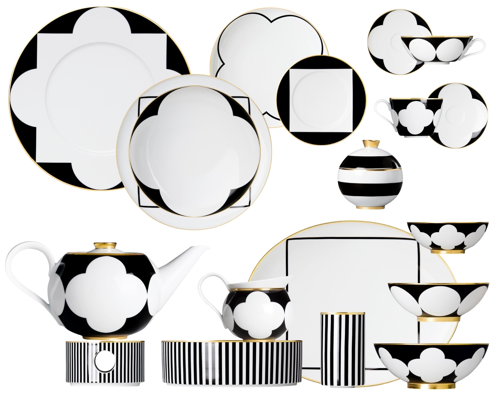 Sieger by Fürstenberg Ca' d'Oro, Grand dining set for 8 persons