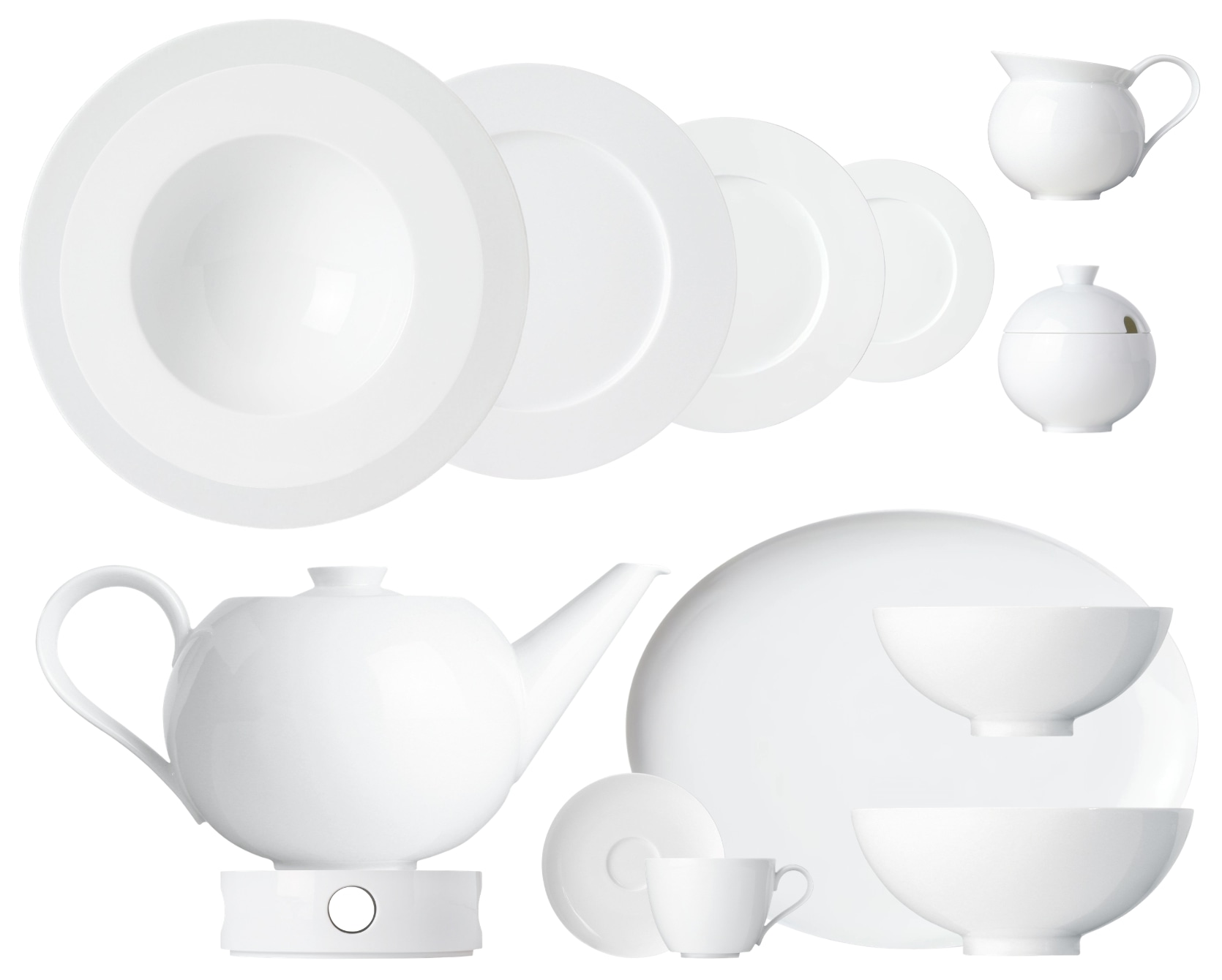 Sieger by Fürstenberg My China White, Dinner set for 6 persons