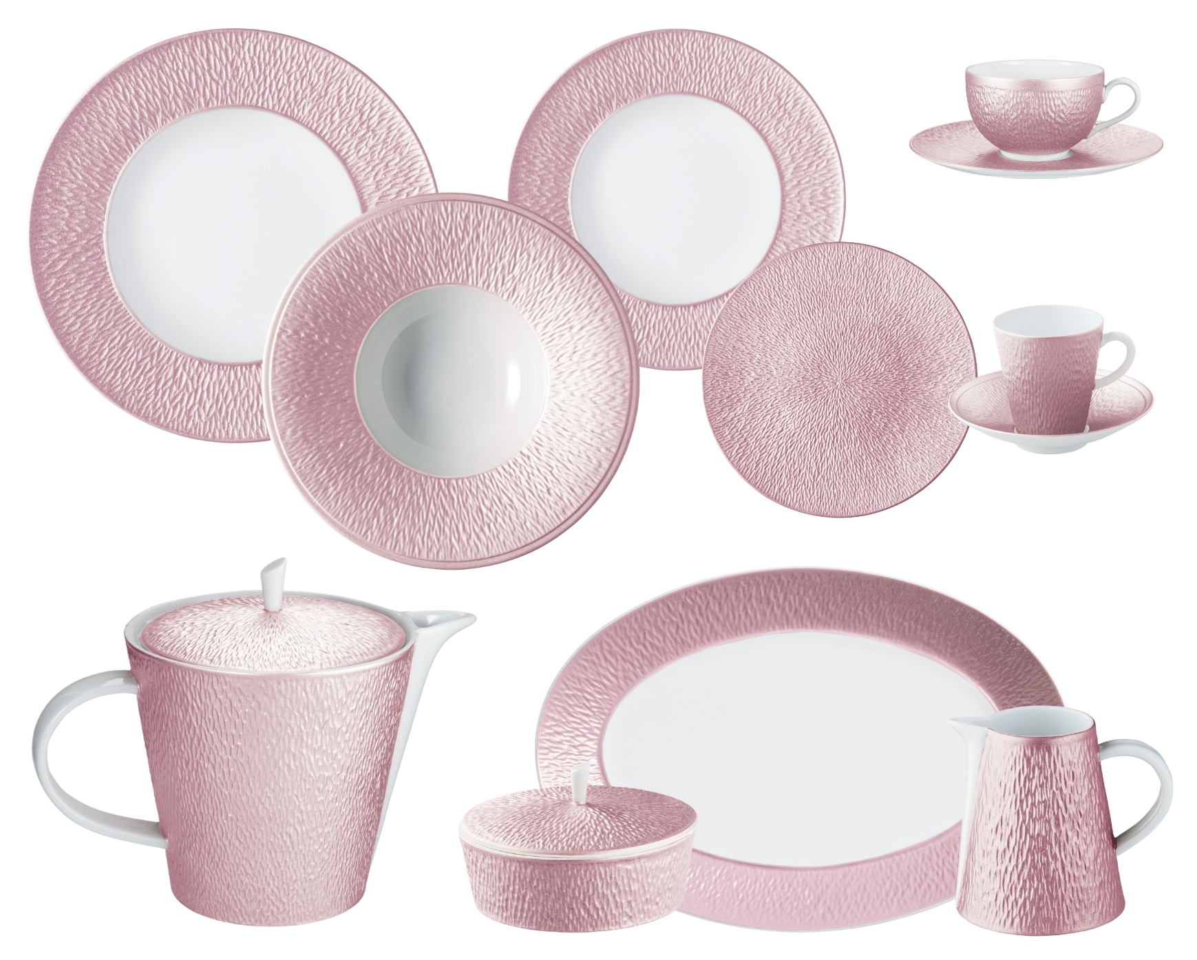 Raynaud, Minéral irisé Nacre, Essential set for 6 persons