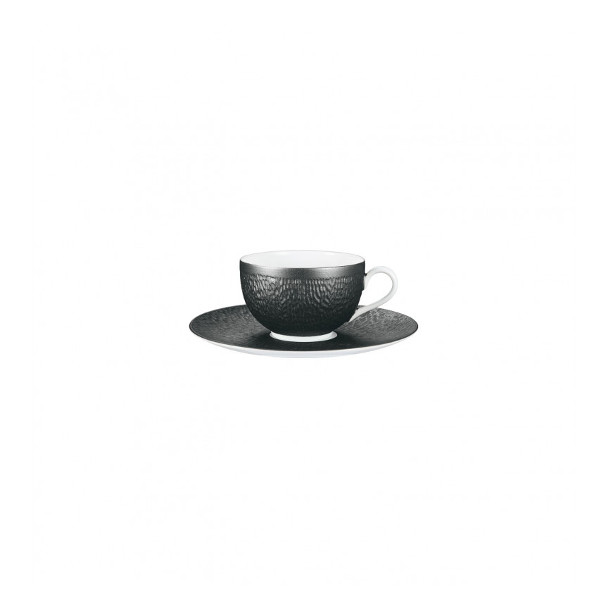 Raynaud, Minéral irisé Black, Tea extra or chinese soup bowl saucer