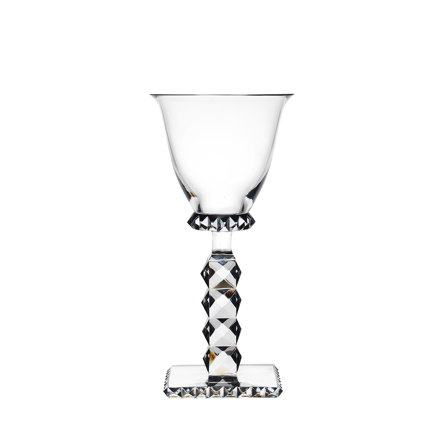 Lobmeyr, Hoffmann Goblets, Würfelschliff Pokal, with prism cut