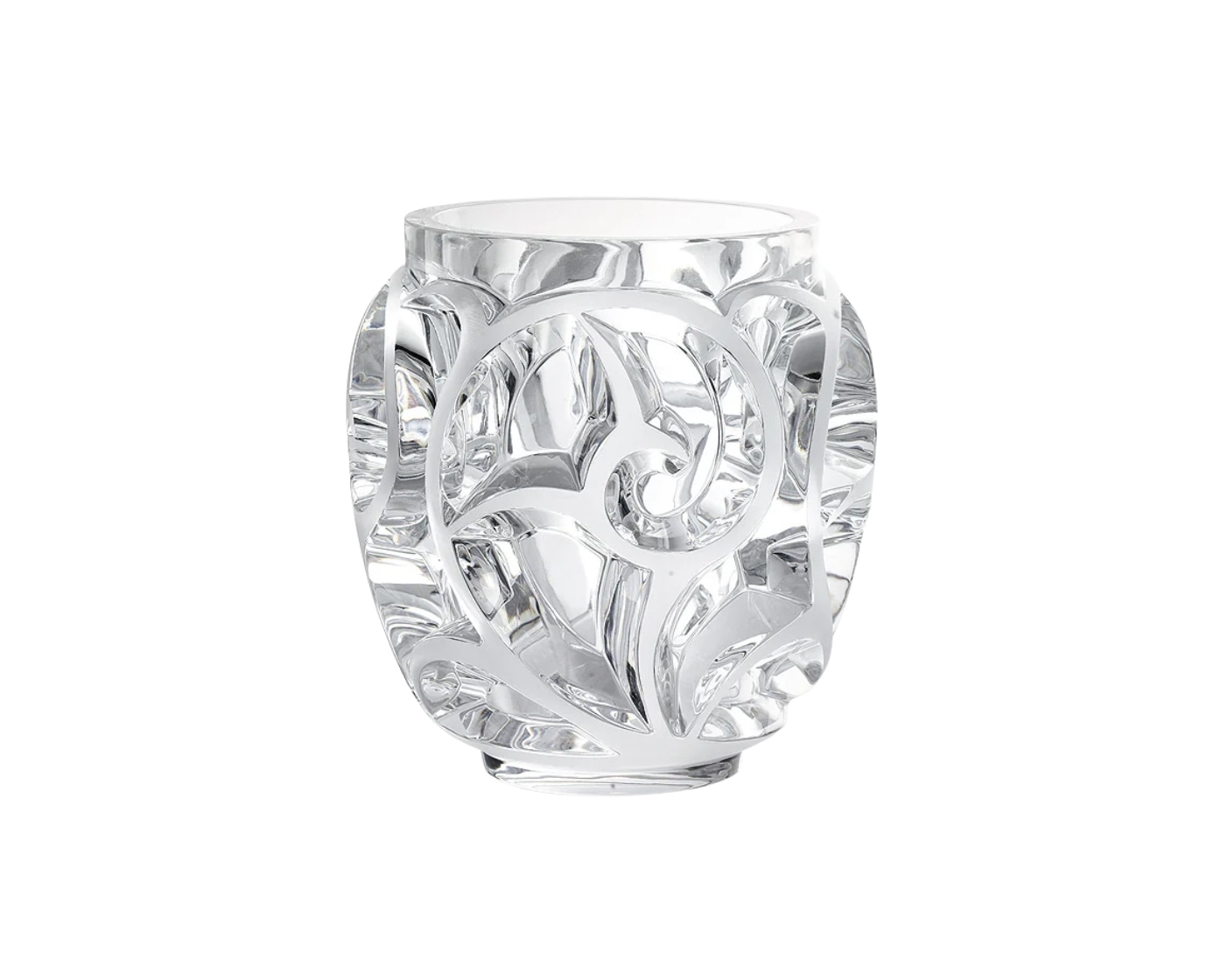 Lalique, Tourbillons vases, Vase, clear
