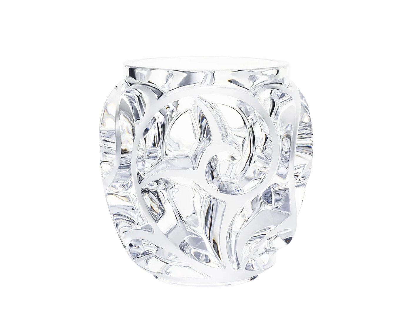 Lalique, Tourbillons vases, Grand vase, clear