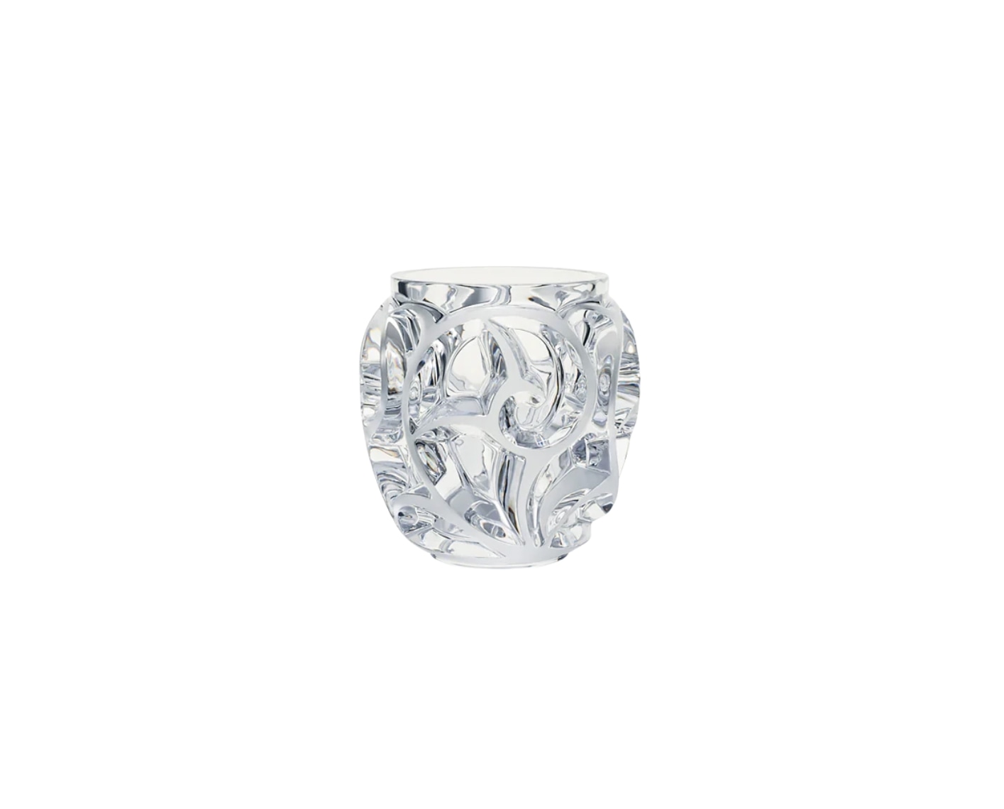 Lalique, Tourbillons vases, Small vase, clear