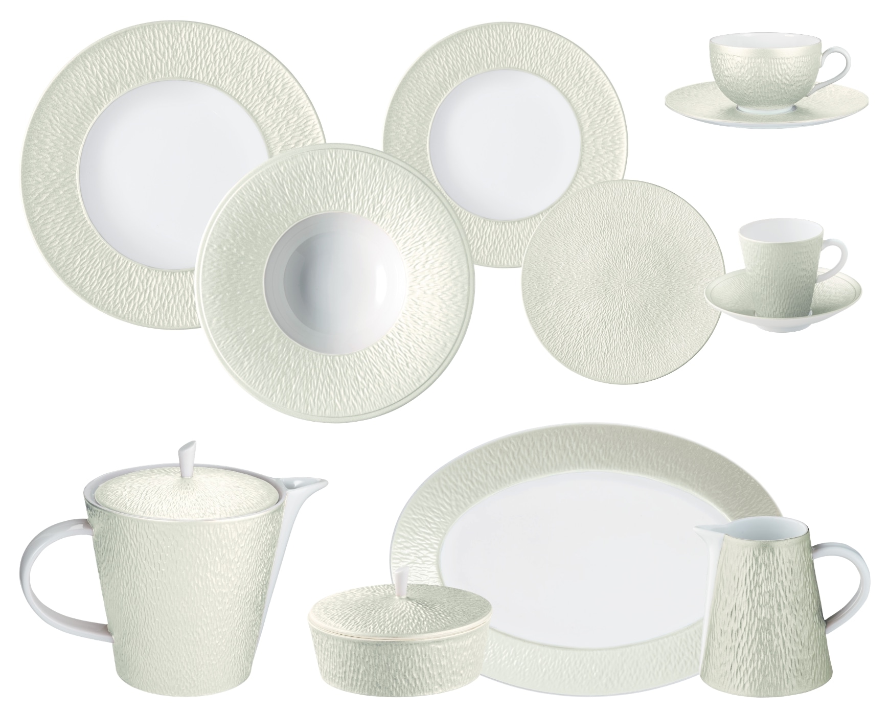 Raynaud, Minéral irisé Shell, Essential set for 6 persons