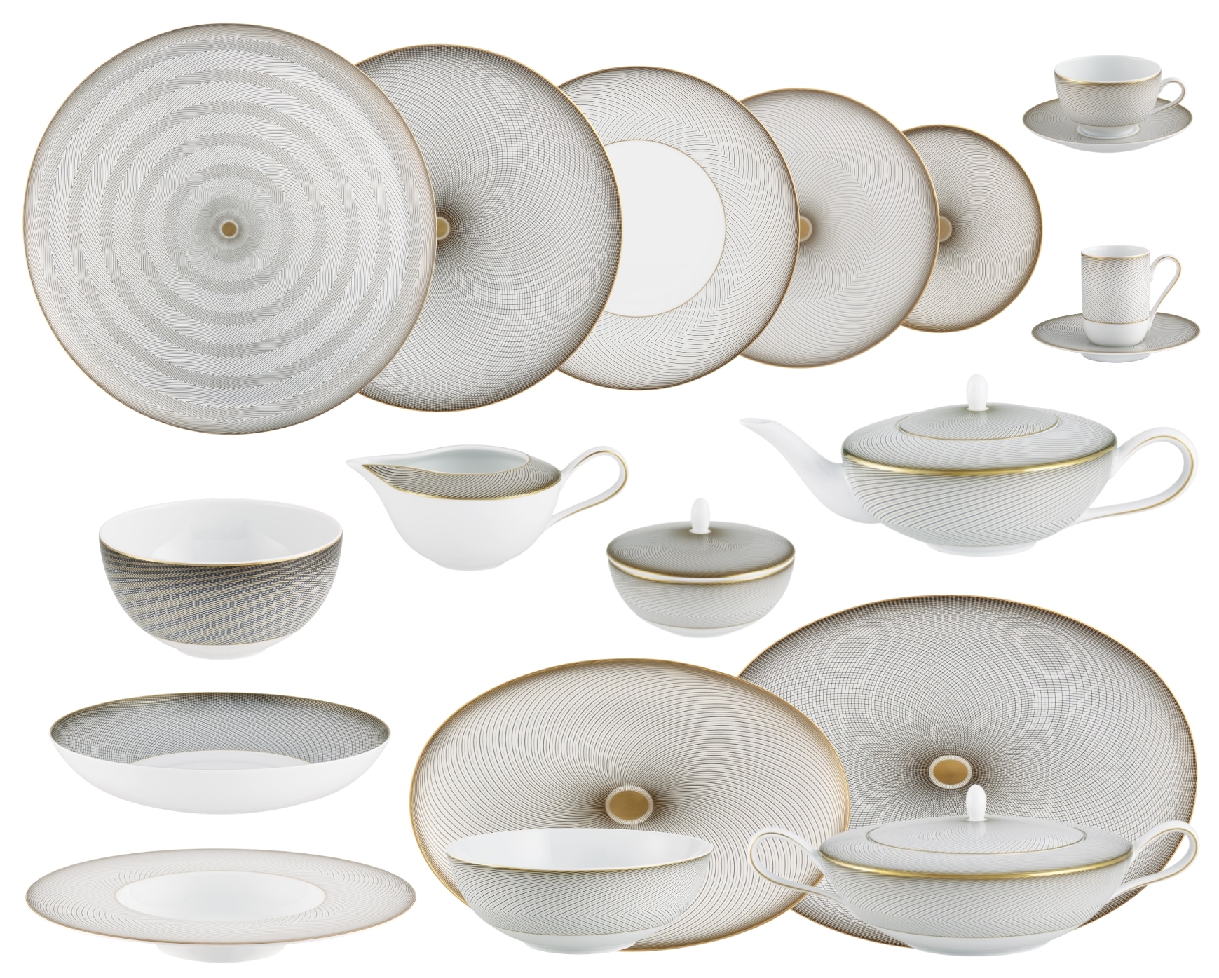 Raynaud, Oskar, Grand dining set for 8 persons