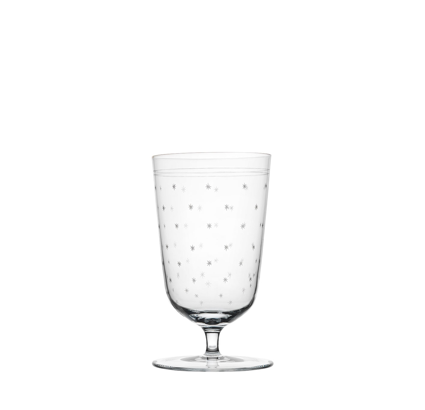 Lobmeyr, Rothschild stars, Water glass on stem